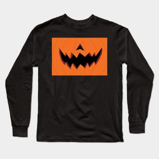 Jack O Lantern Pumpkin Face Mask Jagged (Day) Long Sleeve T-Shirt